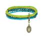 Preview: Gelb/grün - Petit Glamour d'Afrique - Armband von Konplott